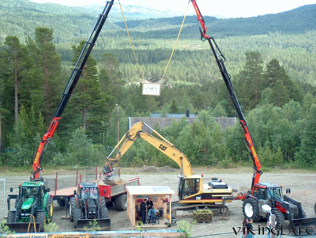 Lafteverk reises på tomta