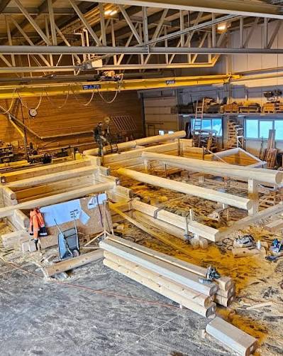 Lafteverk reises på tomta – bilde 3
